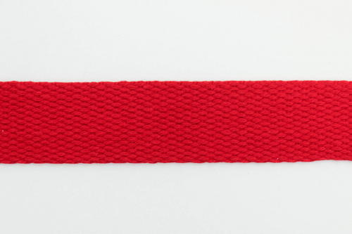 Gurtband Baumwolle 25mm rot (1 m)